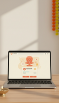 Healthcare Fundraising Page on Laptop