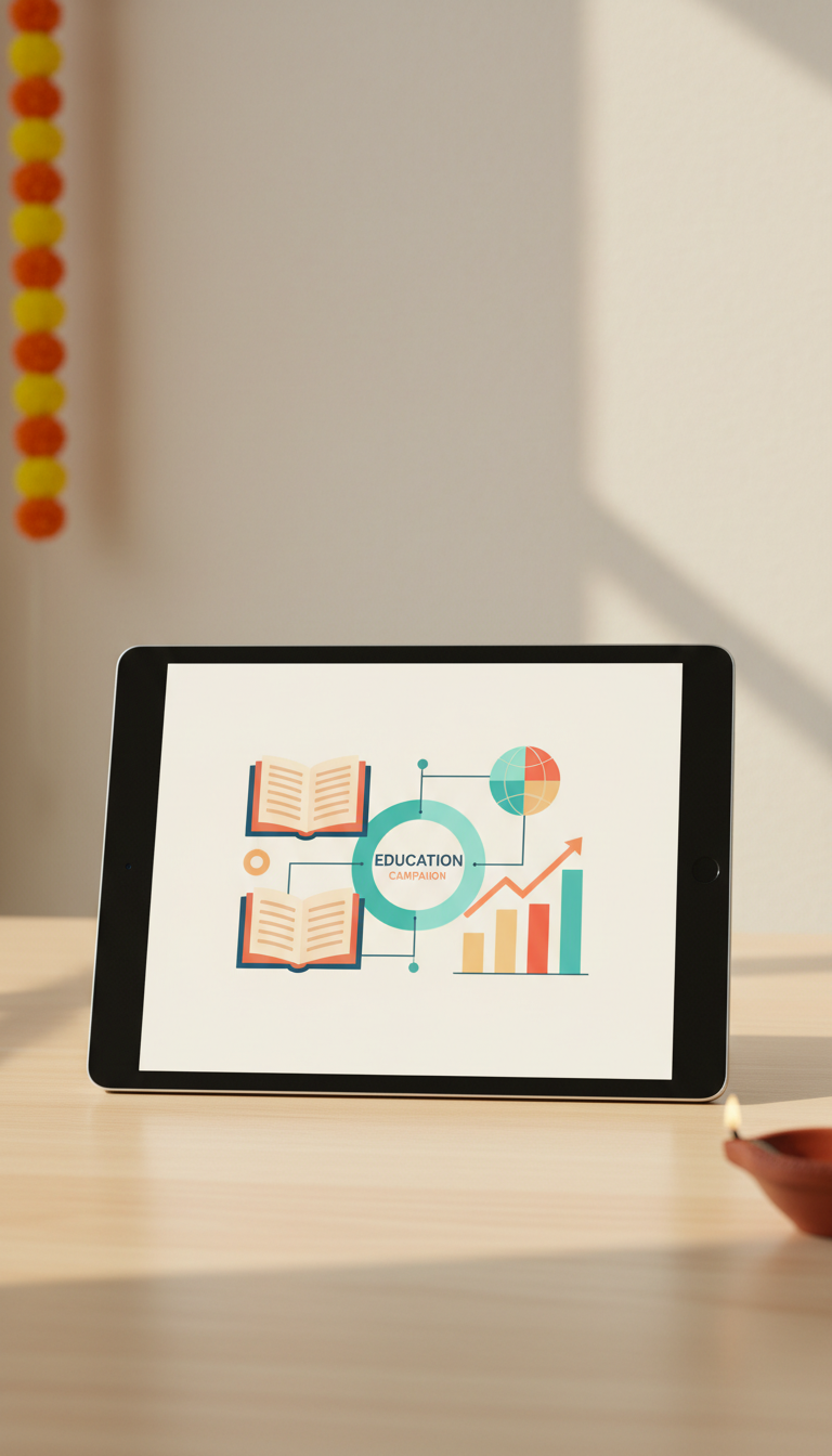 Education Campaign Tablet Interface